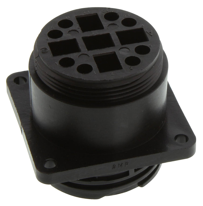 AMP - TE CONNECTIVITY 211825-1 Circular Connector Shell Style:Flange Mount Receptacle