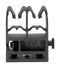 HELLERMANNTYTON 151-04088 Cable Tie Mount, w/ Pipe Tube Holder, Cable Tie, Black