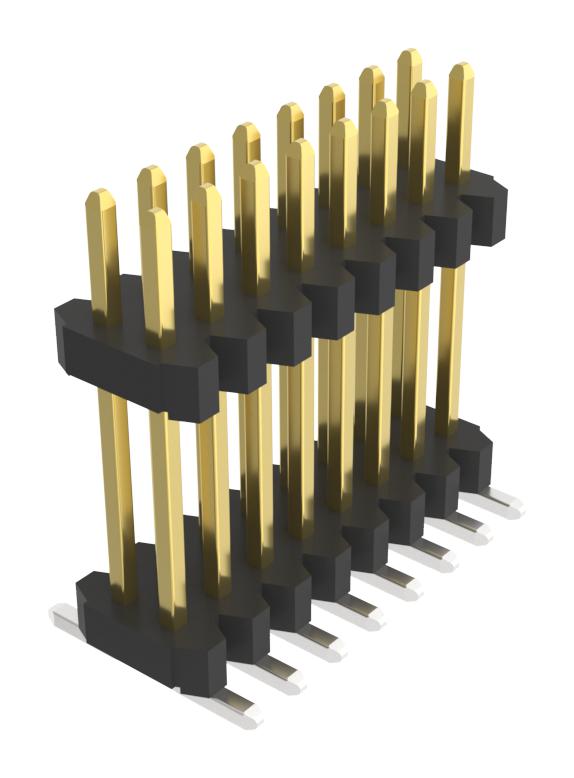 AMPHENOL COMMUNICATIONS SOLUTIONS 10170636-01E516ALF Pin Header, Board-to-Board, 1.27 mm, 2 Rows, 16 Contacts, Surface Mount Straight