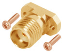 AMPHENOL SV MICROWAVE 2921-40050-1S RF / Coaxial Connector, Non-Magnetic, SMA Coaxial, Straight Flanged Jack, Compression, 50 ohm