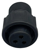 NORCOMP 868-03A-203R001 Circular Connector, Circular Connector, Cavalier Series, Cable Mount Receptacle, 3 Contacts