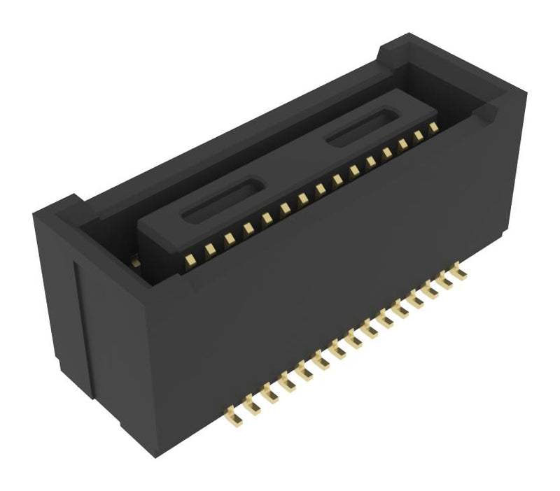 AMPHENOL COMMUNICATIONS SOLUTIONS 10164227-0305A1RLF Mezzanine Connector, 3.5mm Stack Height, Receptacle, 0.4 mm, 2 Rows, 30 Contacts