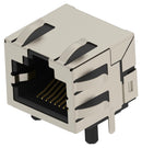TE CONNECTIVITY 2501550-2 Modular Connector, RJ45 Jack, 1 x 1 (Port), 8P8C, Cat5e, Through Hole Mount