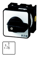 EATON MOELLER T0-2-8230/E Rotary Switch, Step, 3 Position, 1 Pole, 45 &deg;, 20 A, 690 V, T0 Series