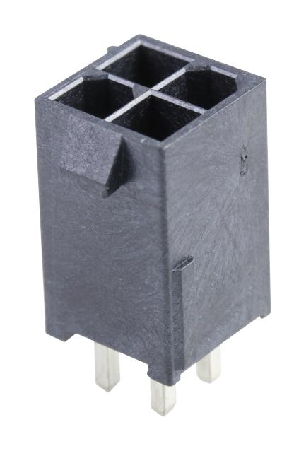 MOLEX 46207-1004 Pin Header, Power, Wire-to-Board, 4.2 mm, 2 Rows, 4 Contacts, Through Hole Straight