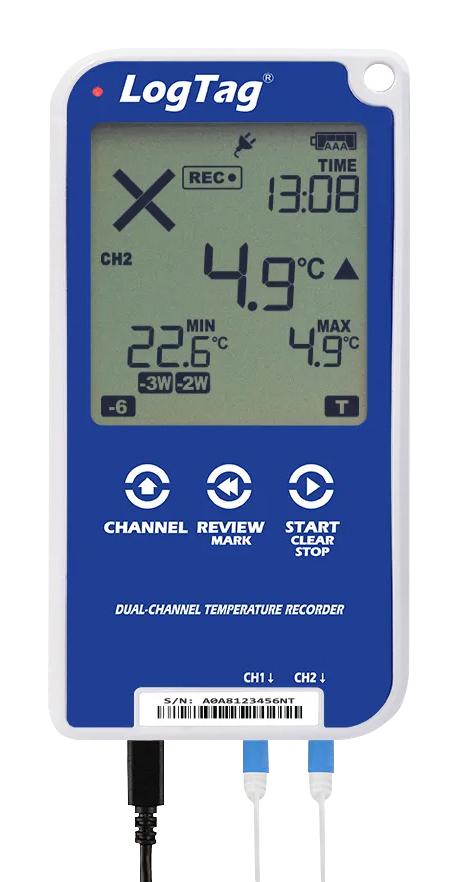 LOGTAG UTRED30-16 KIT DATA LOGGER, TEMPERATURE, 2CH, LCD