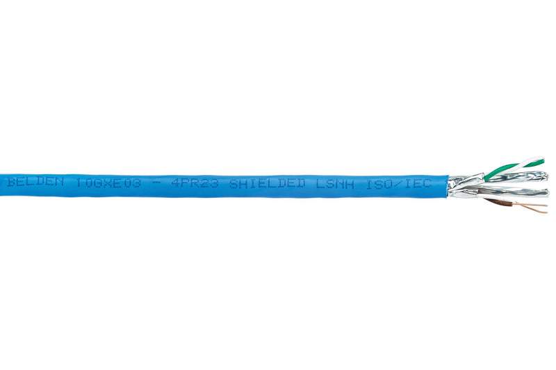 BELDEN 2203ELW.00500 Networking Cable, Per Metre, 4 Pair, Screened, Cat6a, 23 AWG