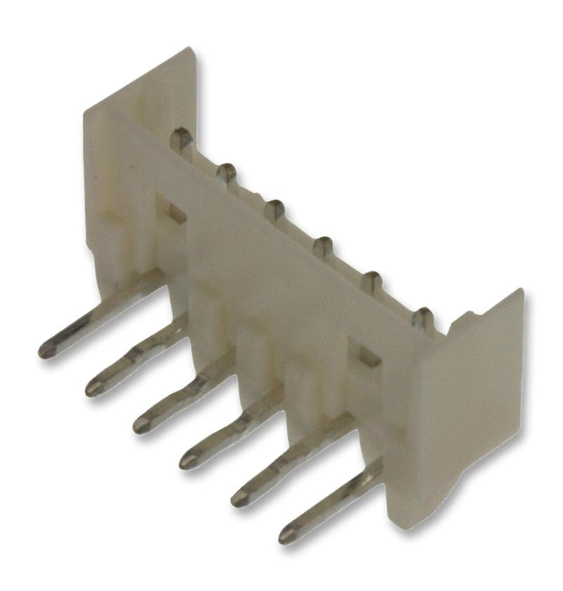 MOLEX 53254-0670 Pin Header, Signal, 2 mm, 1 Rows, 6 Contacts, Through Hole Right Angle, Micro-Latch 53254 Series