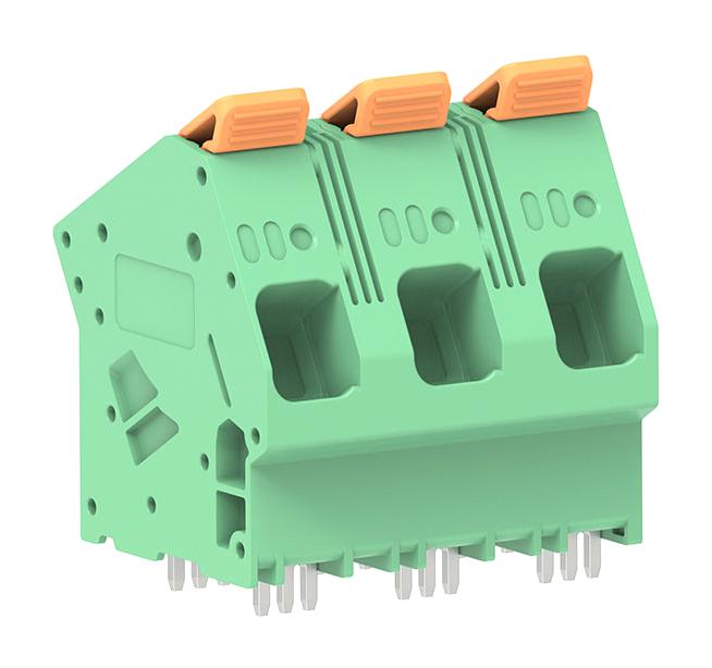 MOLEX 224933-0003 Wire-To-Board Terminal Block, 15 mm, 3 Ways, 18 AWG, 4 AWG, 5.89 mm&sup2;, Push In Lock