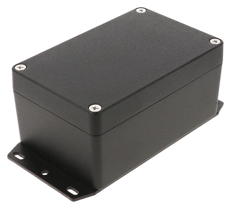 HAMMOND 1550Z108FBK Metal Enclosure, w/ Flange, Instrument, Diecast Aluminium, 125 mm, 80 mm, 59 mm, IP66, IP67, IP68