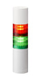 PATLITE LR5-202WEBW-RG Signal Tower, Ethernet, Continuous/Flashing, 2Tier, Amber/Red, 85dB, Direct Mount, 4Tone/24VDC, IP65