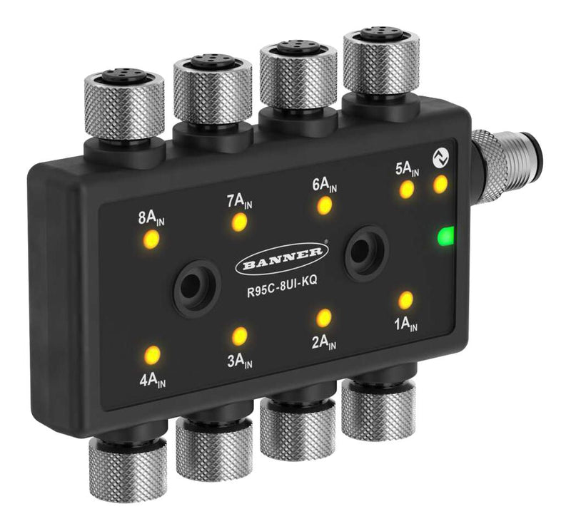 BANNER ENGINEERING R95C-8UI-KQ Signal Converter, Current, Voltage, PFM, 1 Channels, 30 VDC