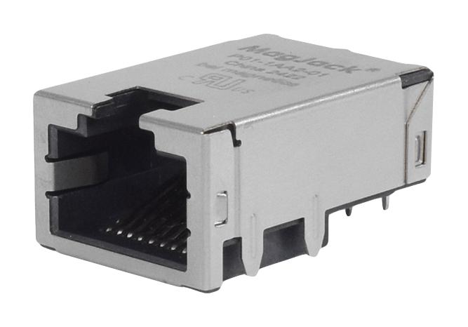 BEL P01-1AA2-01 Modular Connector, RJ45 Jack, 1 x 1 (Port), 8P8C, Through Hole Mount