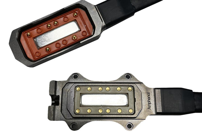 AMPHENOL PCD MCGD06M1M1R00024. CABLE, 6POS MAGNETIC PLUG-RCPT, 5A, 24"