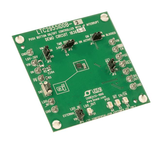ANALOG DEVICES DC1836A-B Demonstration Board, LTC2955-2, Pushbutton On/Off Controller