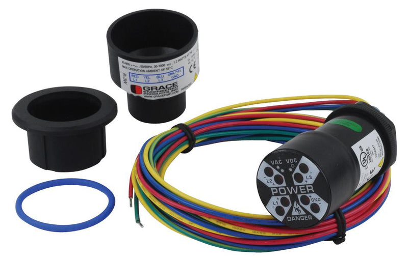 Grace Technologies R-3W-KB R-3W-KB Visual Signal Indicator LED 39MM 750VAC/1000VDC