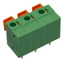 CAMDENBOSS CSTBP762V/3 Wire-To-Board Terminal Block, 7.62 mm, 3 Ways, 28 AWG, 16 AWG, 1.3 mm&sup2;, Push In