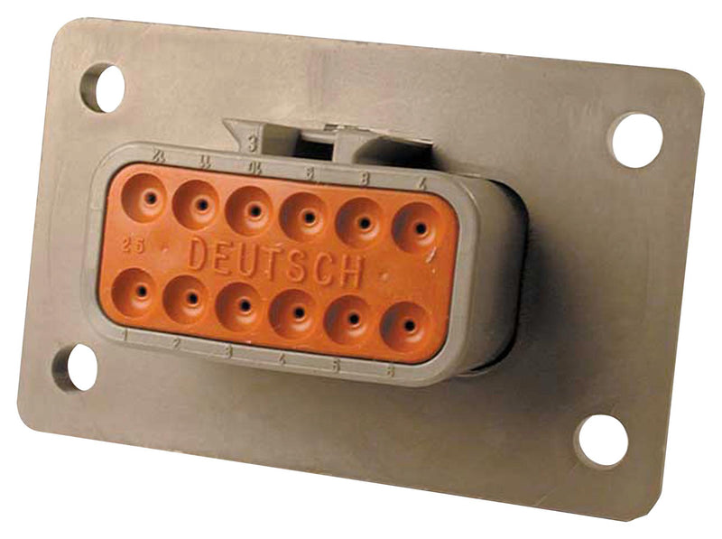 DEUTSCH - TE CONNECTIVITY DTM04-12PA-L012 Automotive Connector Housing, Grey, Key A, DTM Series, Receptacle, 12 Ways