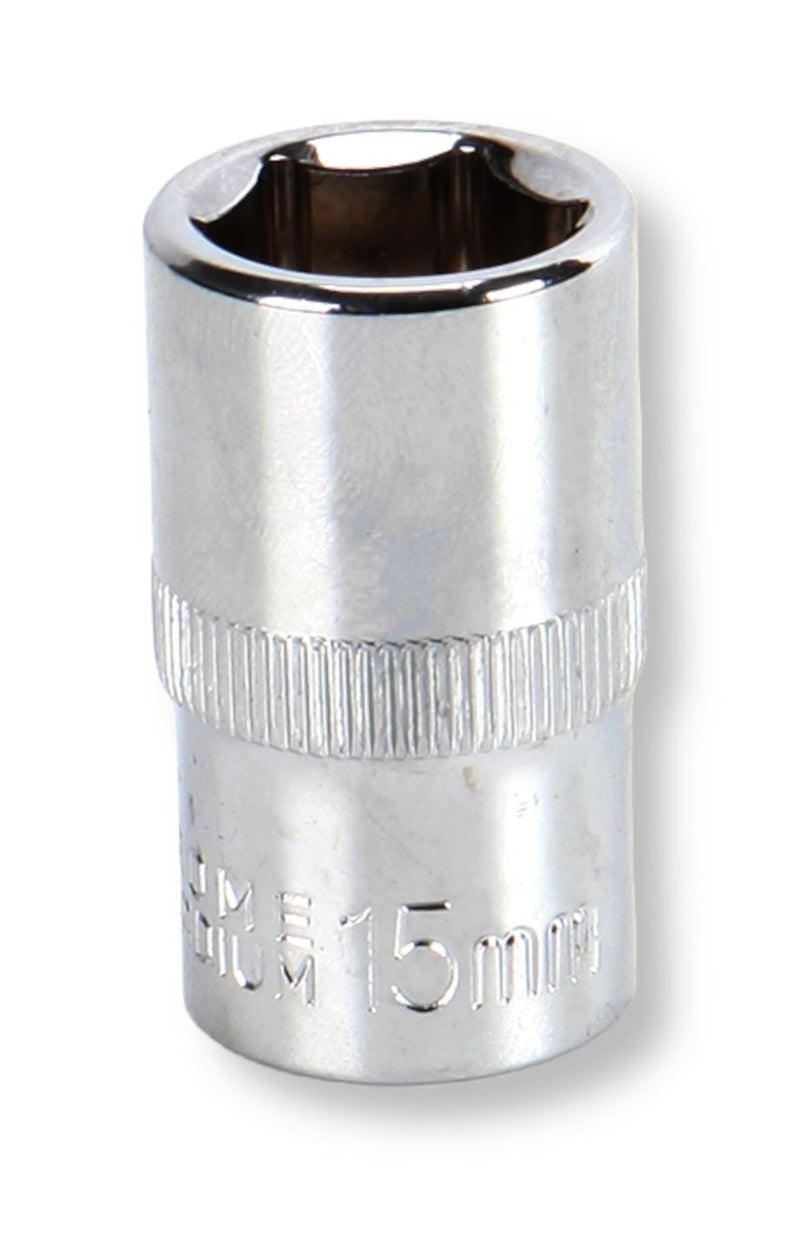 MULTICOMP PRO MP12-CRV15 Socket, Hex, 15mm, 1/2" Drive Size, Chrome Vanadium, DIN3120