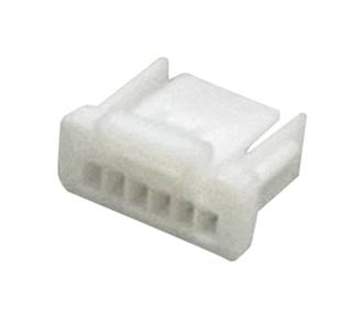 MULTICOMP PRO MP013839 Connector Housing, Natural, Nylon 6.6, MP 1MM Lock Wire-to-Board, Receptacle, 6 Ways, 1 mm