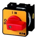 EATON MOELLER T0-2-1/E-RT Rotary Switch, On-Off, 2 Position, 3 Pole, 90 &deg;, 20 A, 690 V, T0 Series