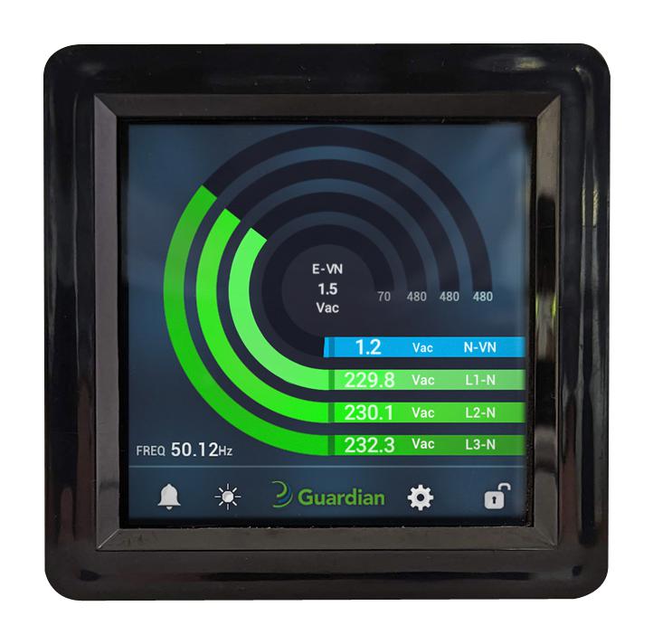 TRUMETER GUARDIAN APM-VT-PWR-HV-D345 Guardian Panel Meter, AC Voltage/Power, 100VAC to 277VAC / 100VAC to 480VAC, 10W