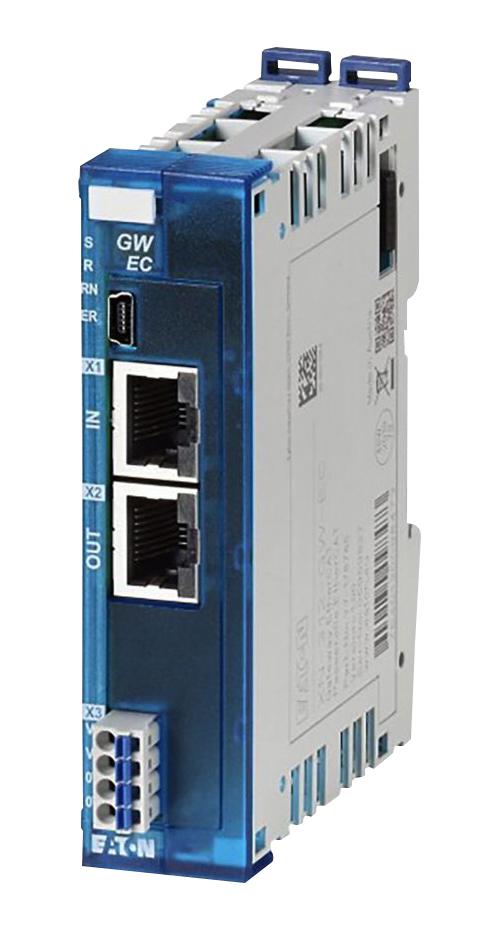 EATON MOELLER XN-312-GW-EC EtherCAT Gateway, USB x 1, 2 Ethernet Port, DIN Rail Mount
