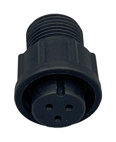 NORCOMP 868-03B-203R001 Circular Connector, Circular Connector, Cavalier Series, Cable Mount Receptacle, 3 Contacts