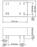 TRACO POWER TEN 6-4811WIN Isolated Through Hole DC/DC Converter, ITE, 4:1, 6 W, 1 Output, 5 V, 1.2 A