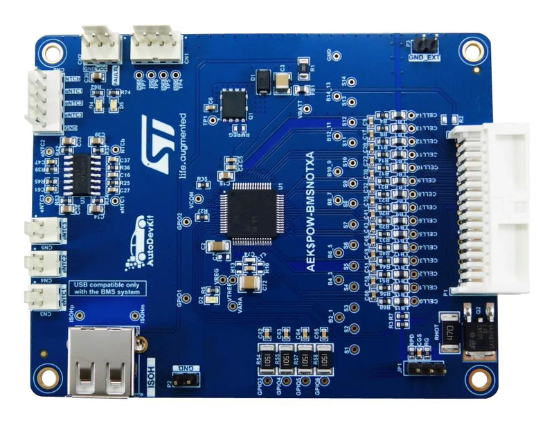 STMICROELECTRONICS AEK-POW-BMSNOTX Evaluation Board, L9963E, Li-ion Battery Monitoring and Protecting