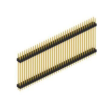 FISCHER ELEKTRONIK SL 6 315 72 G Pin Header, Board-to-Board, Wire-to-Board, 2.54 mm, 2 Rows, 72 Contacts, Through Hole Straight