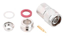 AMPHENOL RF 082-202-RFX RF / Coaxial Connector, N Type, Straight Plug, Solder, 50 ohm, RG8, RG213, RG214, Brass