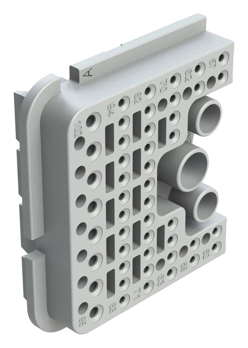 AMPHENOL SINE/TUCHEL AWB-51SAR WEDGELOCK, RIGHT, 51 POS, GRAY