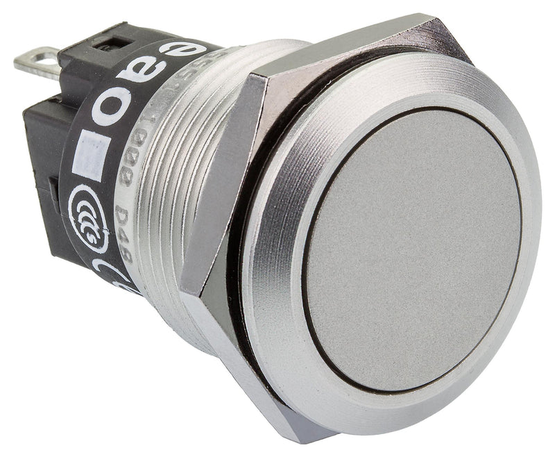EAO 82-5551.2000 Vandal Resistant Switch, 82 Series, 19 mm, SPDT, Maintained, Round Flat Flush, Natural