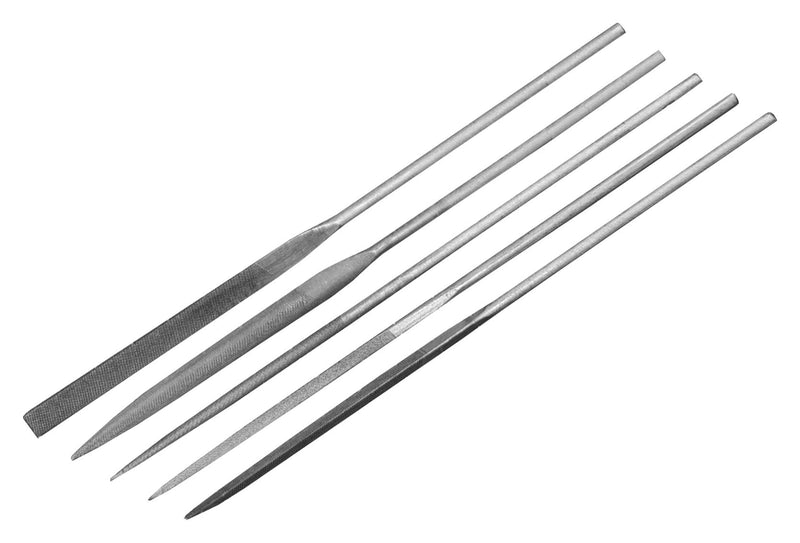 MULTICOMP PRO MP011903 Needle File Set, Hand, Half Round, Round, Triangular, Square, 3mm Diameter, 160mm Length, 5 Pieces