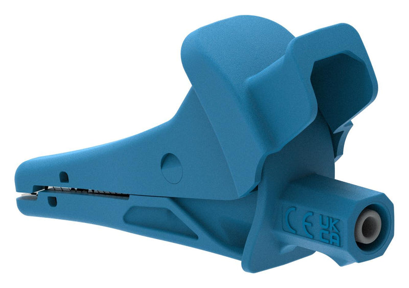 CAL TEST ELECTRONICS CT4501-6 ALLIGATOR CLIP, BLUE, 20A, 1.2"