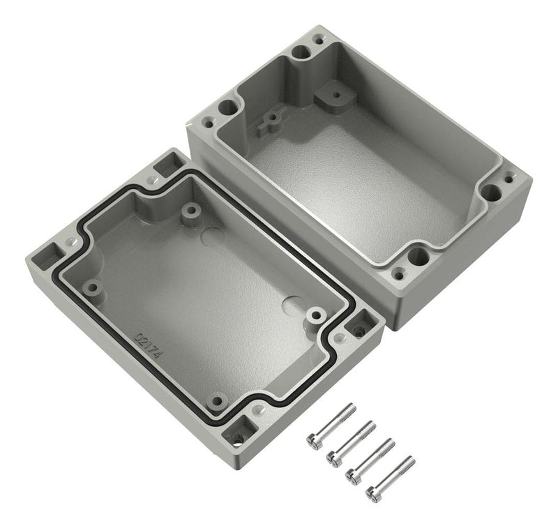 ROSE 4081205 Metal Enclosure, Electrical / Industrial, Diecast Aluminium, 80 mm, 120 mm, 51 mm, IP66