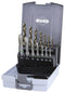 RUKO 259048ERO CNC Machine Tap Drill Set, HSSE-Co 5, DIN 352, DIN 376, DIN 338, M3 to M12, Plastic Case, 14 Pieces