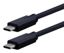 ROLINE 11.02.9077 USB Cable, Type C Plug to Type C Plug, 1.5 m, 4.9 ft, USB 3.2, Black, E-Marked Cable
