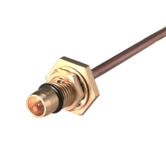 HUBER+SUHNER 14"BMA-50-2-2/111"NE RF / Coaxial Connector, BMA Coaxial, Straight Bulkhead Plug, Solder, 50 ohm, EZ 86 TP M17 22645600