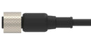 TE CONNECTIVITY SLC-FC20-M12-8P Sensor Cable, M12 Receptacle, Free End, 8 Positions, 20 m, 65.6 ft, SLC Series