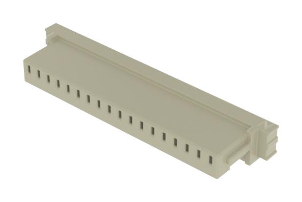 SAMTEC ISS1-18 Connector Housing, White Nylon, 1Row, MicroMate ISS1 Series, Receptacle, 18 Ways, 2.54 mm