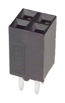 AMP - TE CONNECTIVITY 5-534206-2 PCB Receptacle, Board-to-Board, 2.54 mm, 2 Rows, 4 Contacts, Through Hole Mount, AMPMODU Mod II