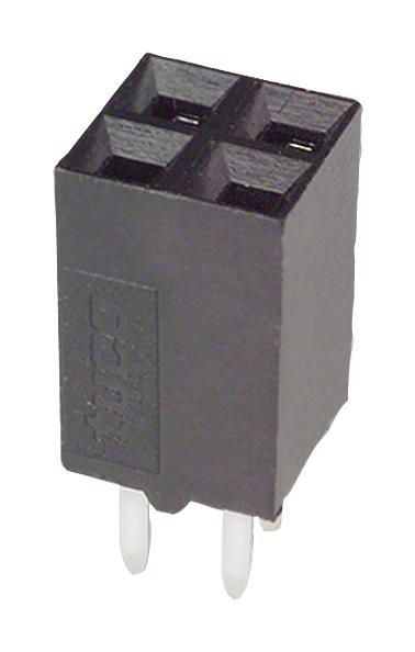 AMP - TE CONNECTIVITY 5-534206-2 PCB Receptacle, Board-to-Board, 2.54 mm, 2 Rows, 4 Contacts, Through Hole Mount, AMPMODU Mod II