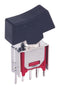 MULTICOMP PRO MP4MS1R102VS2RES Rocker Switch, Subminiature, On-None-On, SPDT, Non Illuminated, Through Hole, Black