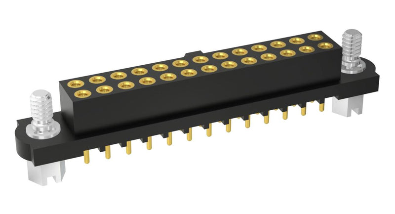 HARWIN M80-4032642 PCB Receptacle, Board-to-Board, 2 mm, 2 Rows, 26 Contacts, Panel Mount, Through Hole Mount
