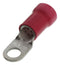 MOLEX 19071-0283 Ring Tongue Terminal, M10, 3/8", 2 AWG, InsulKrimp 19071, Red