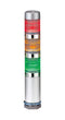 PATLITE MES-302A-RYG Signal Tower, 3 Tier, Amber/Green/Red, Wire Leaded, Continuous, 24 VDC, IP42, MES Series