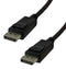 VIDEK 2409T-2 Audio / Video Cable Assembly, Version 2.1, DisplayPort Plug, DisplayPort Plug, 6.6 ft, 2 m, Black