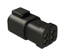 Amphenol SINE/TUCHEL ATP04-4P-MM01BLK ATP04-4P-MM01BLK Automotive Housing Rcpt 4POS 25A BLK